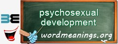 WordMeaning blackboard for psychosexual development